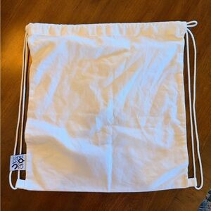 Loewe white drawstring bag
